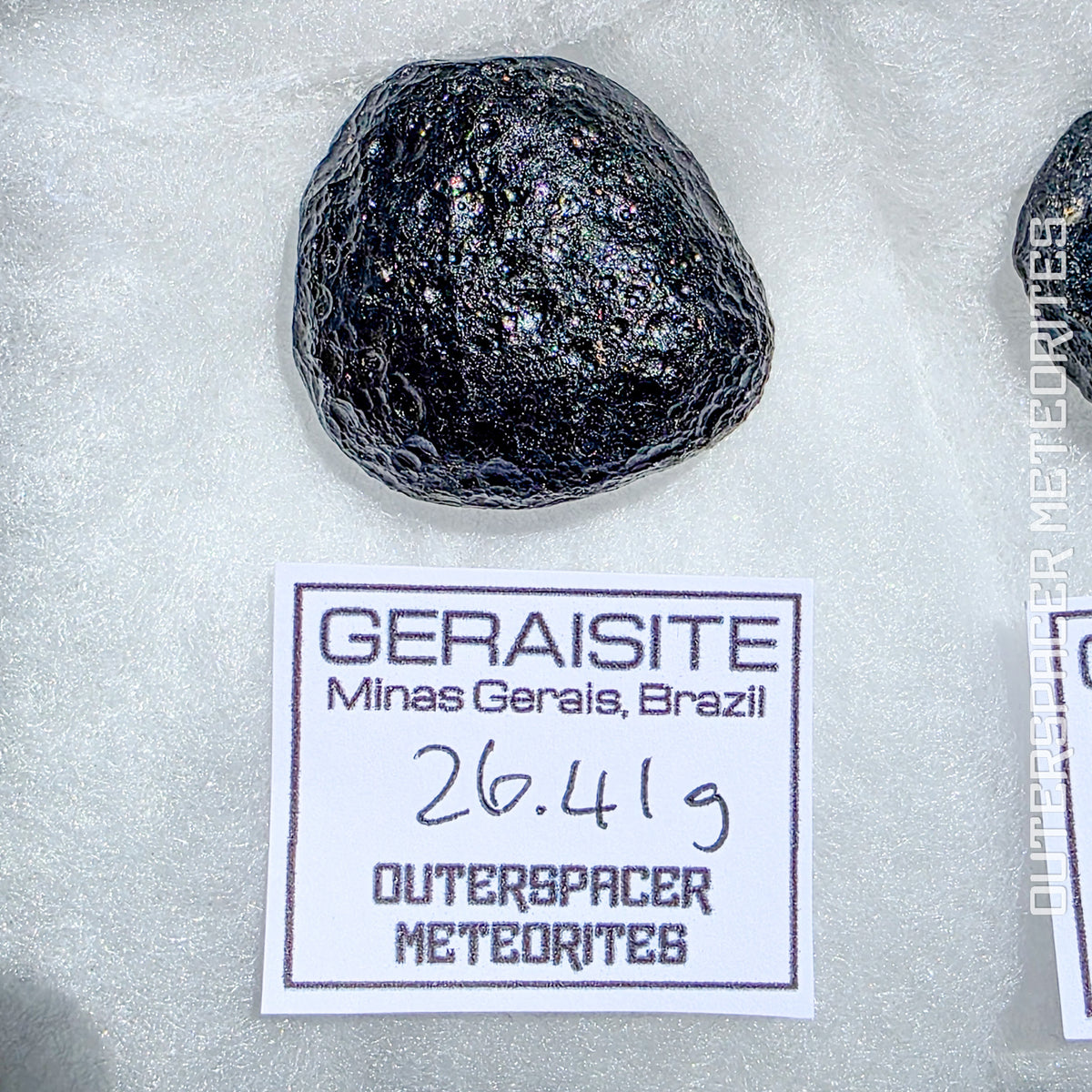 Geraisita - Tectita - Ejemplar completo - 26,41g - Brasil (Minas Gerais)