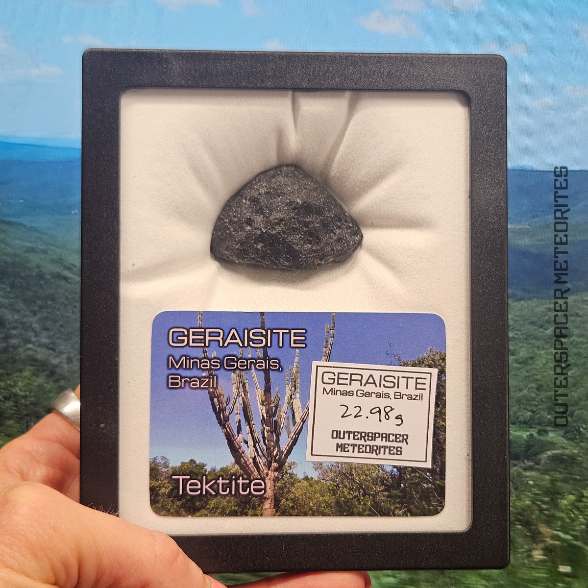 Geraisite - Tektite - Complete Individual - 22.98g - Brazil (Minas Gerias)