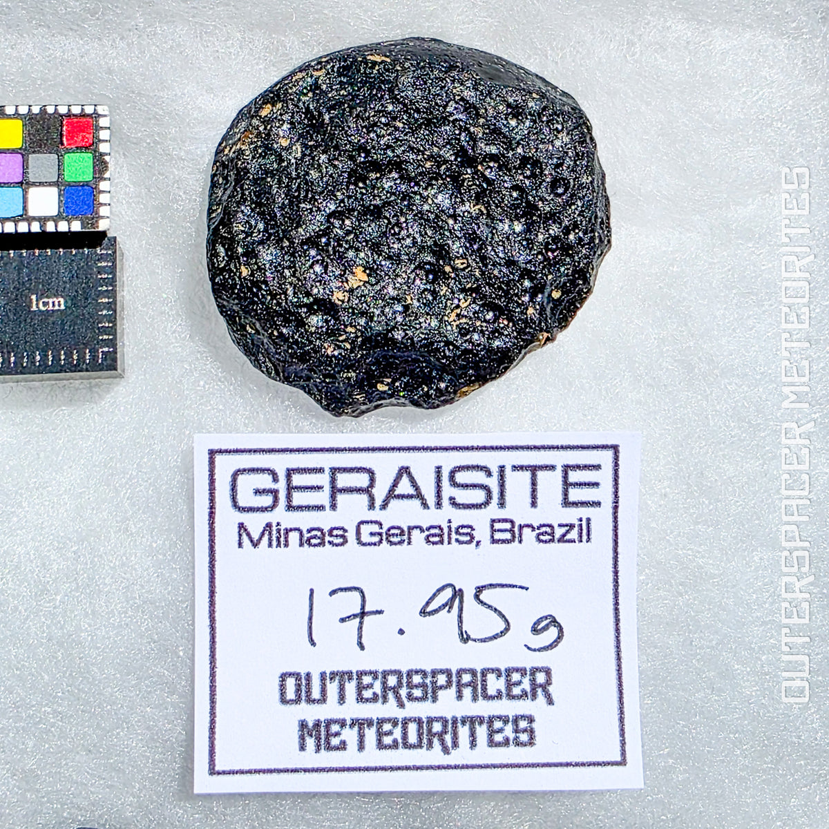 Geraisite - Tektite - Complete Individual - 17.95g - Brazil (Minas Gerias)