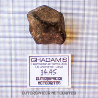 Hammadah al Hamra 346 (aka. Ghadamis) - L6 Ordinary Chondrite - Complete Individual - 34.45g - Libya