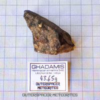 Hammadah al Hamra 346 (aka. Ghadamis) - L6 Ordinary Chondrite - Complete Individual - 43.65g - Libya