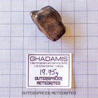 Hammadah al Hamra 346 (aka. Ghadamis) - L6 Ordinary Chondrite - Complete Individual - 19.75g - Libya