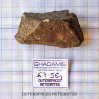 Hammadah al Hamra 346 (aka. Ghadamis) - L6 Ordinary Chondrite - Complete Individual - 67.55g - Libya