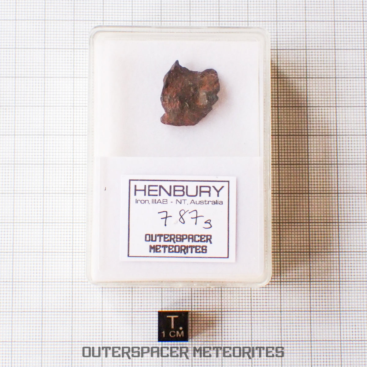 Henbury - Hierro, IIIAB - Individual completo - 7,87g - Australia (Territorio del Norte)
