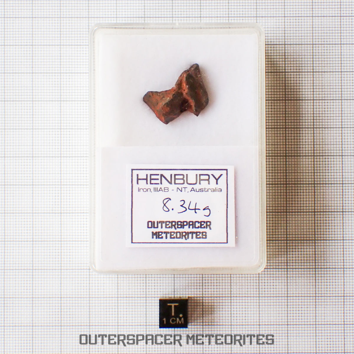 Henbury - Iron, IIIAB - Complete Individual - 8.34g - Australia (Northern Territory)