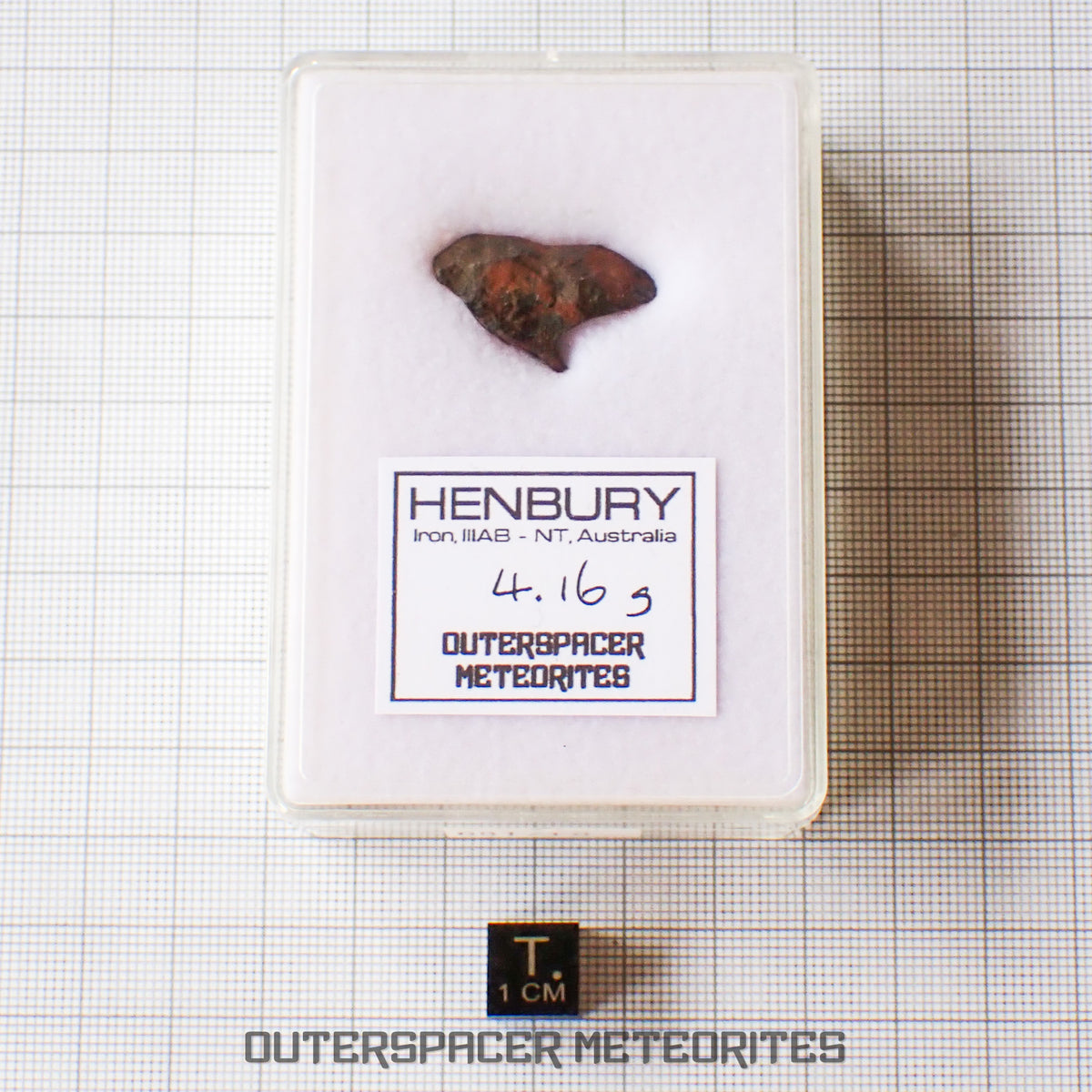 Henbury - Hierro, IIIAB - Individual completo - 4.16g - Australia (Territorio del Norte)