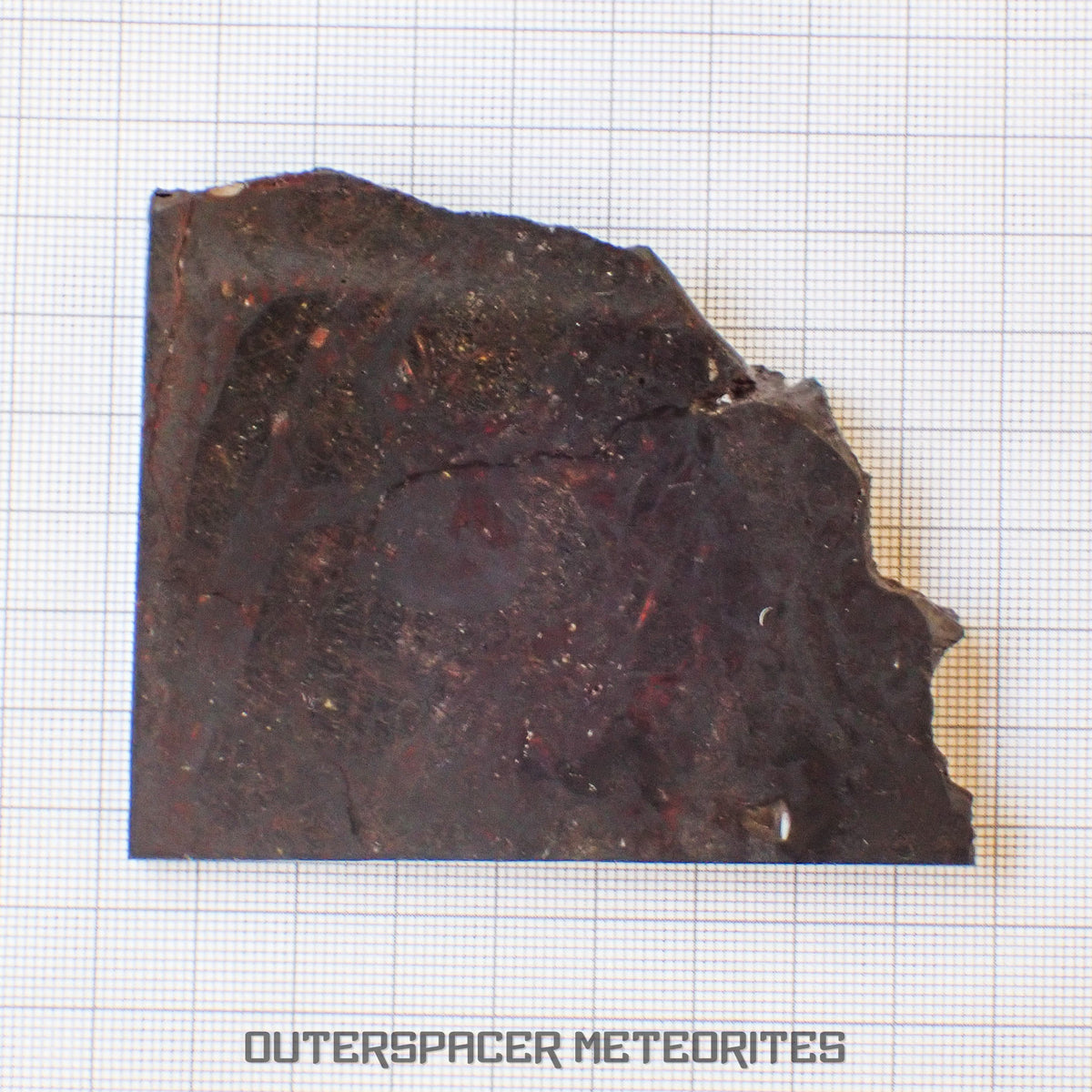 Huckitta - Pallasite - PMG-an - Slice - 90.22 g - Australia (Northern Territory)