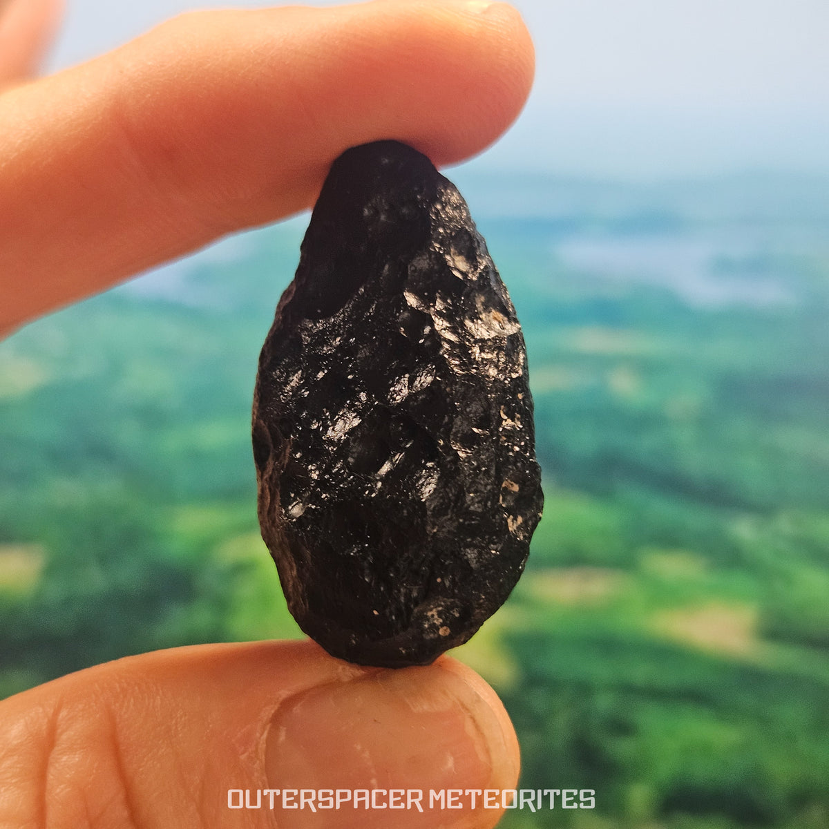 Ivory Coast Tektite (Ivoryite) - Complete Individual - 15.86g - Côte d'Ivoire