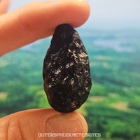 Ivory Coast Tektite (Ivoryite) - Complete Individual - 15.86g - Côte d'Ivoire
