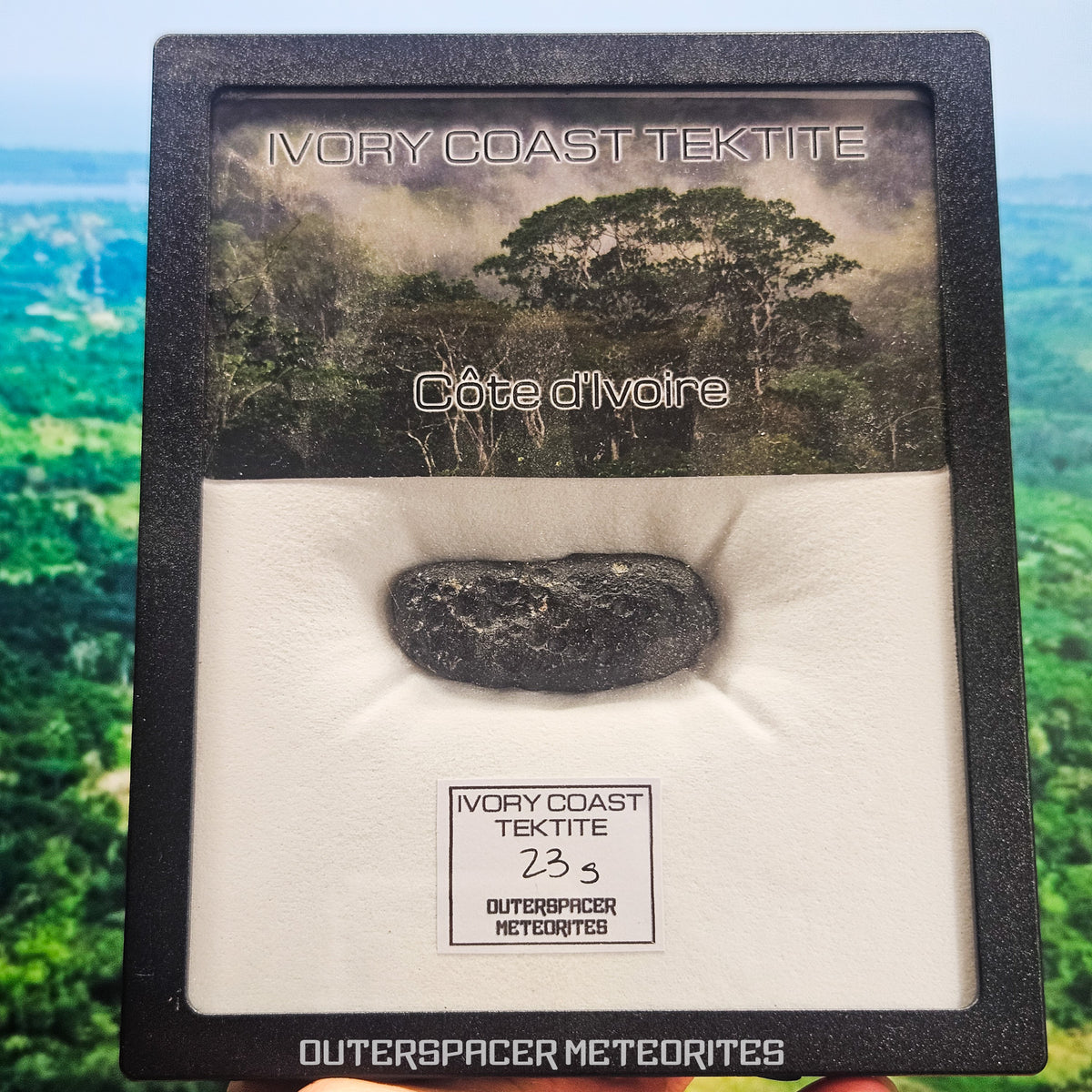 Ivory Coast Tektite (Ivoryite) - Complete Individual - 23g - Côte d'Ivoire