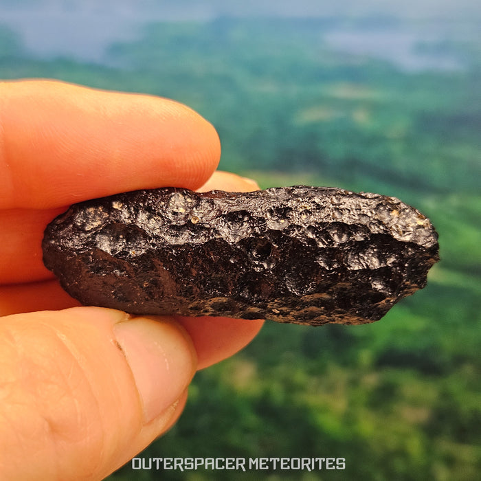 Ivory Coast Tektite (Ivoryite) - Complete Individual - 23.15g - Côte d'Ivoire