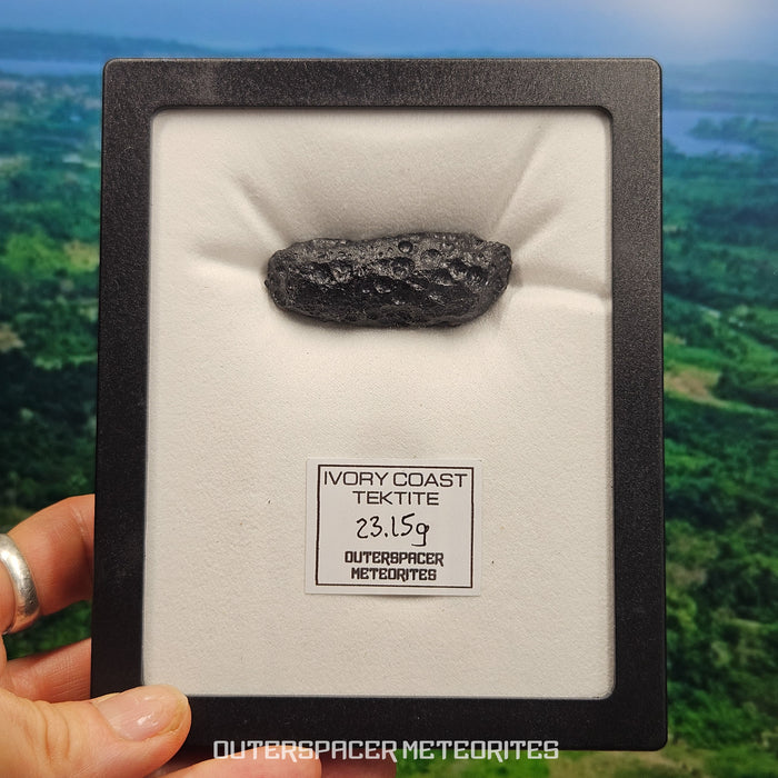 Ivory Coast Tektite (Ivoryite) - Complete Individual - 23.15g - Côte d'Ivoire