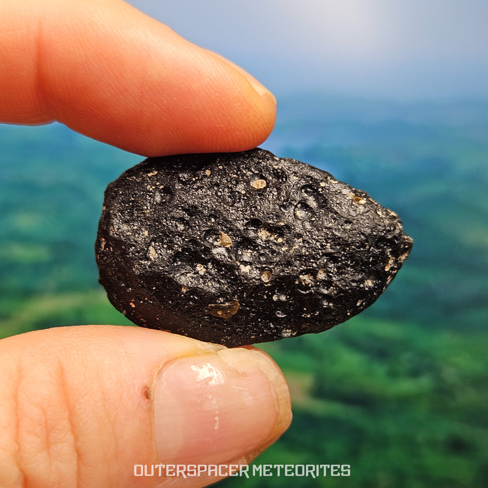 Ivory Coast Tektite (Ivoryite) - Complete Individual - 12.56g - Côte d'Ivoire