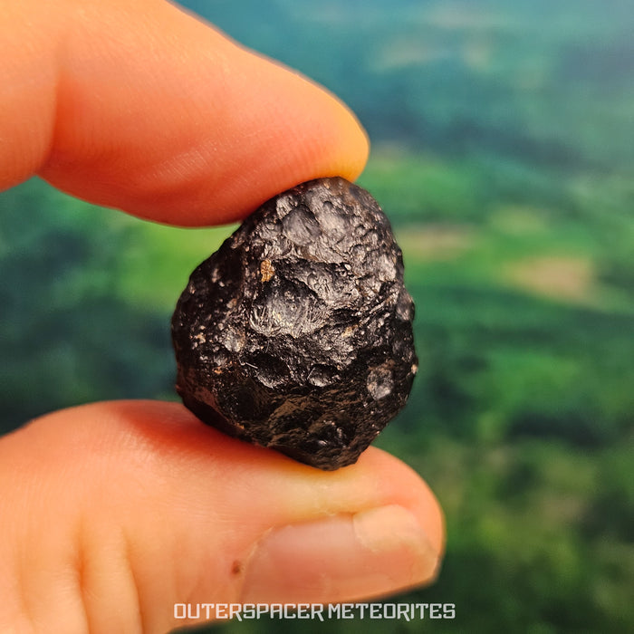 Ivory Coast Tektite (Ivoryite) - Complete Individual - 9.41g - Côte d'Ivoire