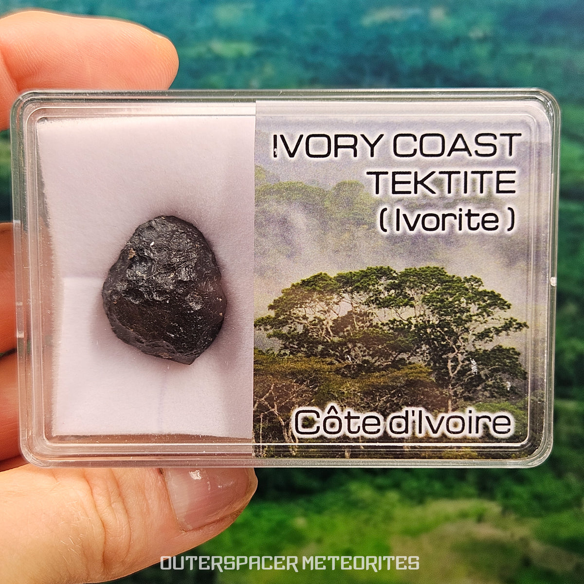 Tectita de Costa de Marfil (Ivoryita) - Individuo Completo - 8.1g - Costa de Marfil
