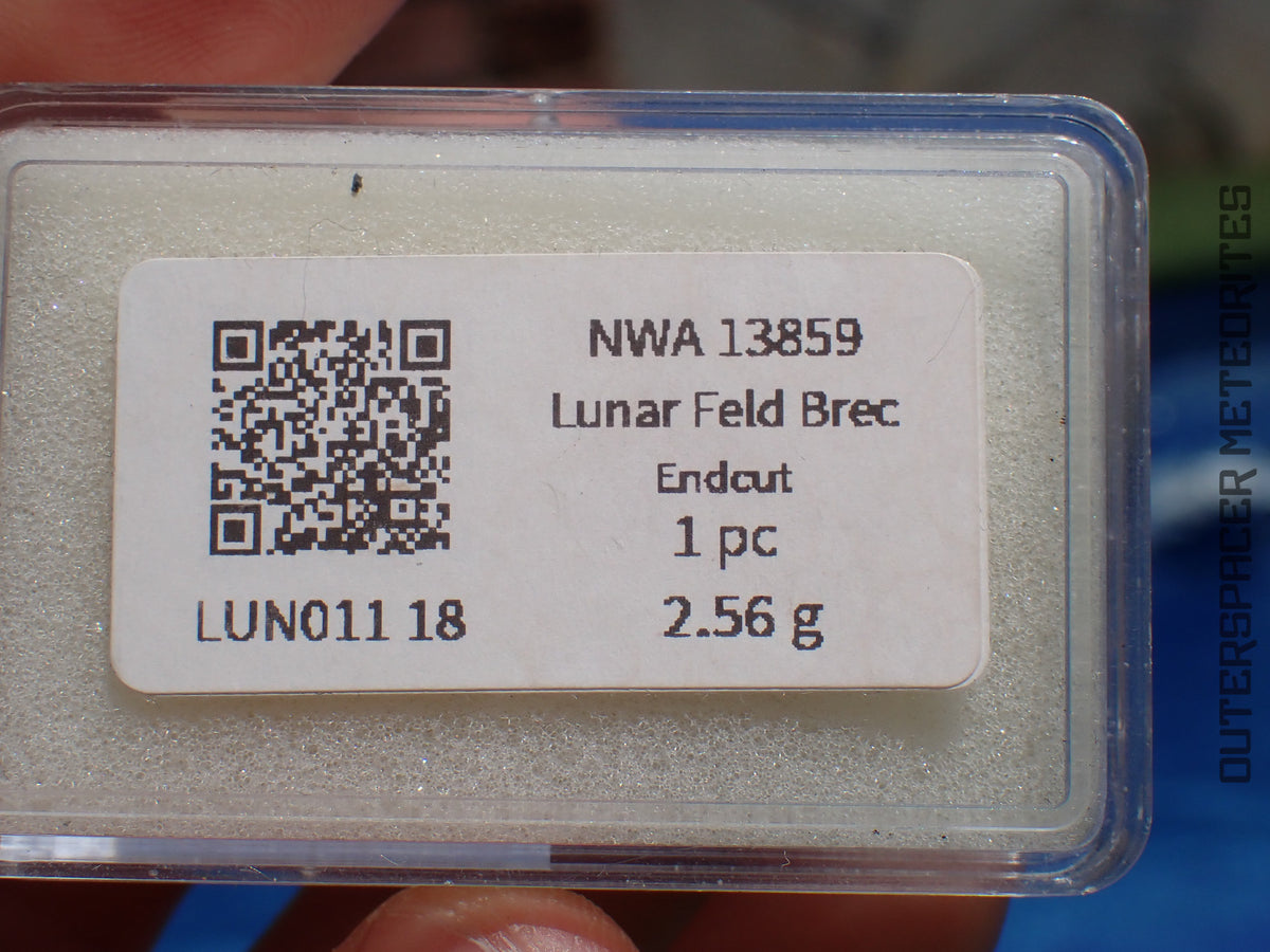 NWA 13859 - Lunar Feldspathic Breccia - End Cut - 2.56g - Northwest Africa