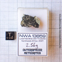 NWA 13859 - Lunar Feldspathic Breccia - End Cut - 2.56g - Northwest Africa