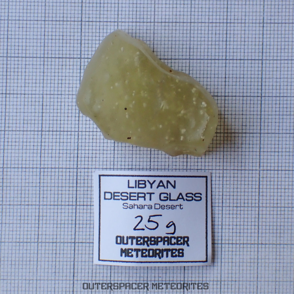 Libyan Desert Glass - Impactite - Complete Individual - 25g - Libya