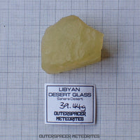 Verre du désert Libyque - Impactite - Individu complet - 39,44g - Libye