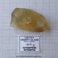 Libyan Desert Glass - Impactite - Complete Individual - 49g - Libya