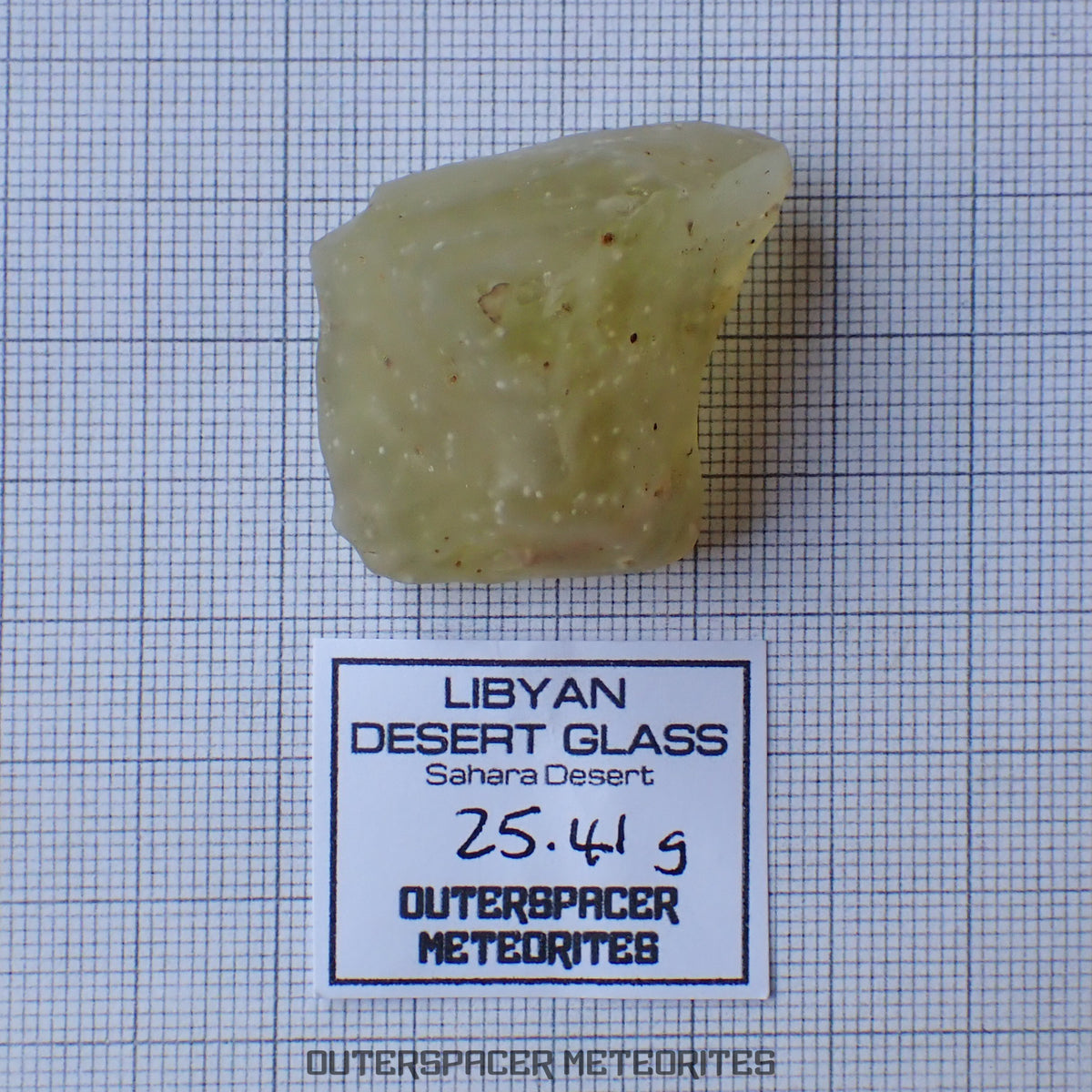 Cristal del Desierto Líbico - Impactita - Ejemplar Completo -25.41g - Libia