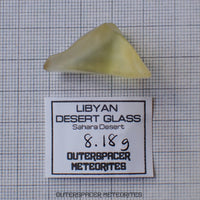 Vidrio del Desierto de Libia - Impactita - Pieza Individual Completa - 8.18g - Libia