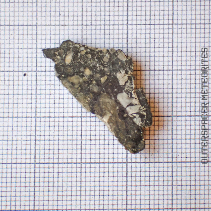 NWA 13859 - Lunar Feldspathic Breccia - End Cut - 1.99g - Northwest Africa