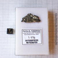 NWA 13859 - Lunar Feldspathic Breccia - End Cut - 1.99g - Northwest Africa