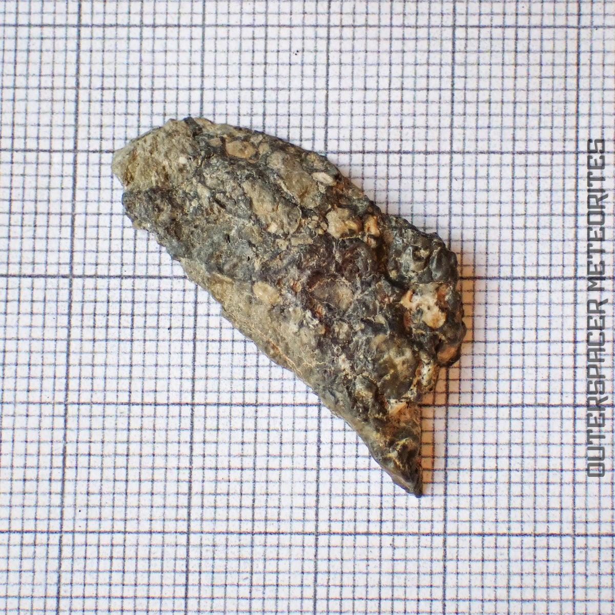 NWA 13859 - Lunar Feldspathic Breccia End Cut - 3.85g - Northwest Africa