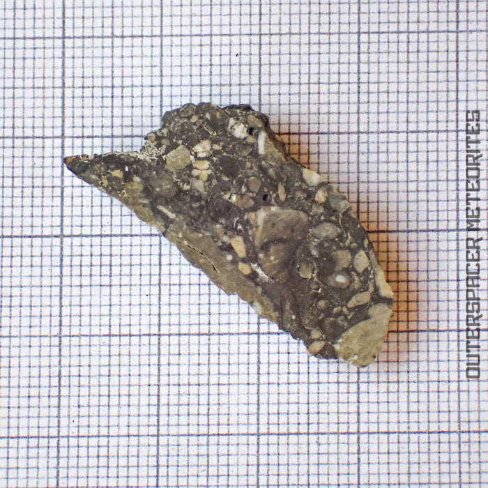 NWA 13859 - Lunar Feldspathic Breccia End Cut - 3.85g - Northwest Africa