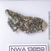 NWA 13859 - Lunar Feldspathic Breccia - Complete Slice - 2.33g - Northwest Africa