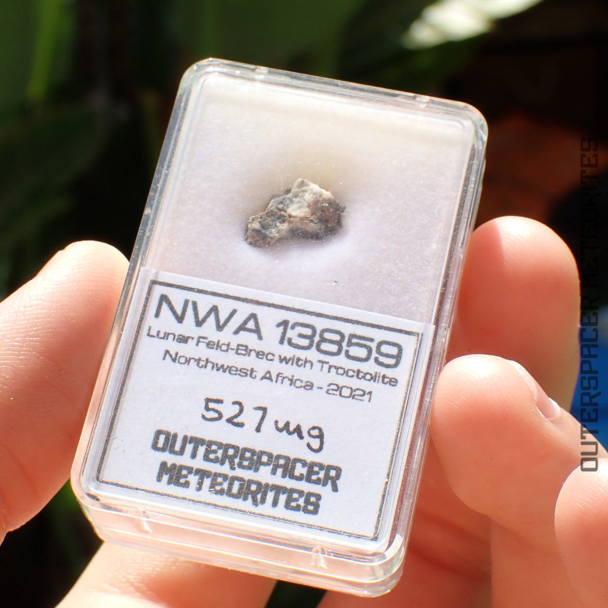 NWA 13859 - Lunar Feldspathic Breccia - Complete Individual - 0.527g - Northwest Africa
