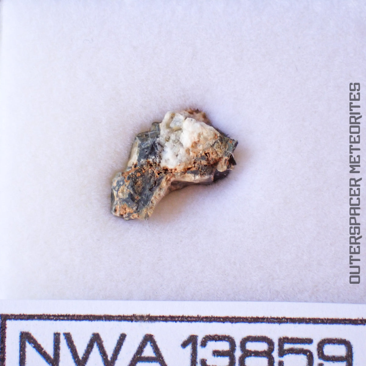NWA 13859 - Lunar Feldspathic Breccia - Complete Individual - 0.527g - Northwest Africa