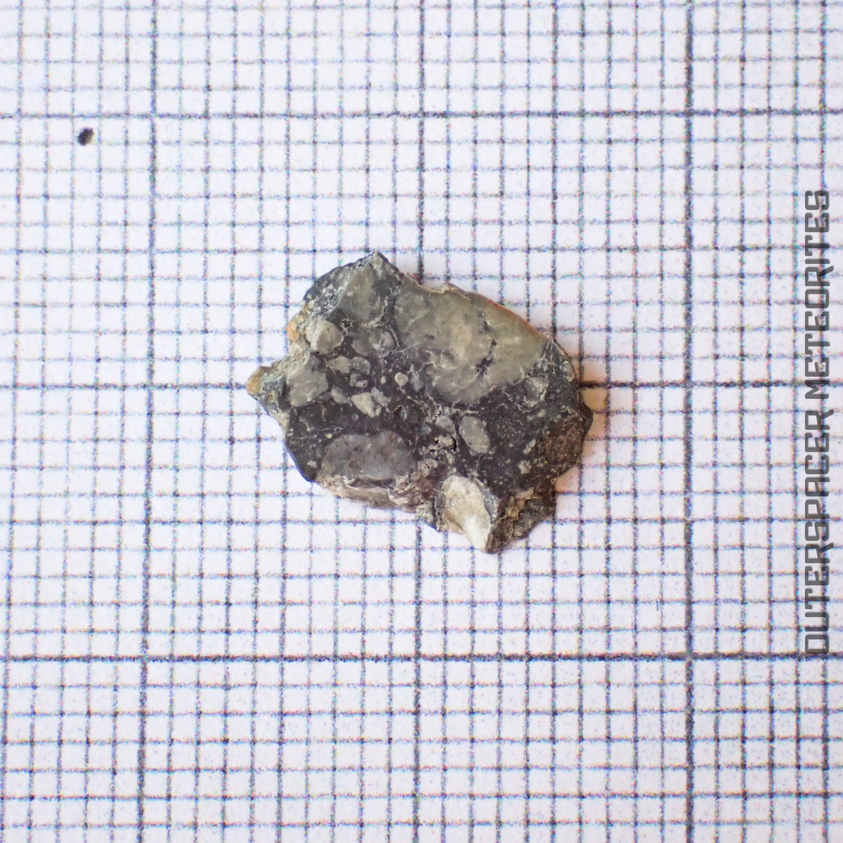 NWA 13859 - Lunar Feldspathic Breccia - Complete Slice - 0.414g - Northwest Africa