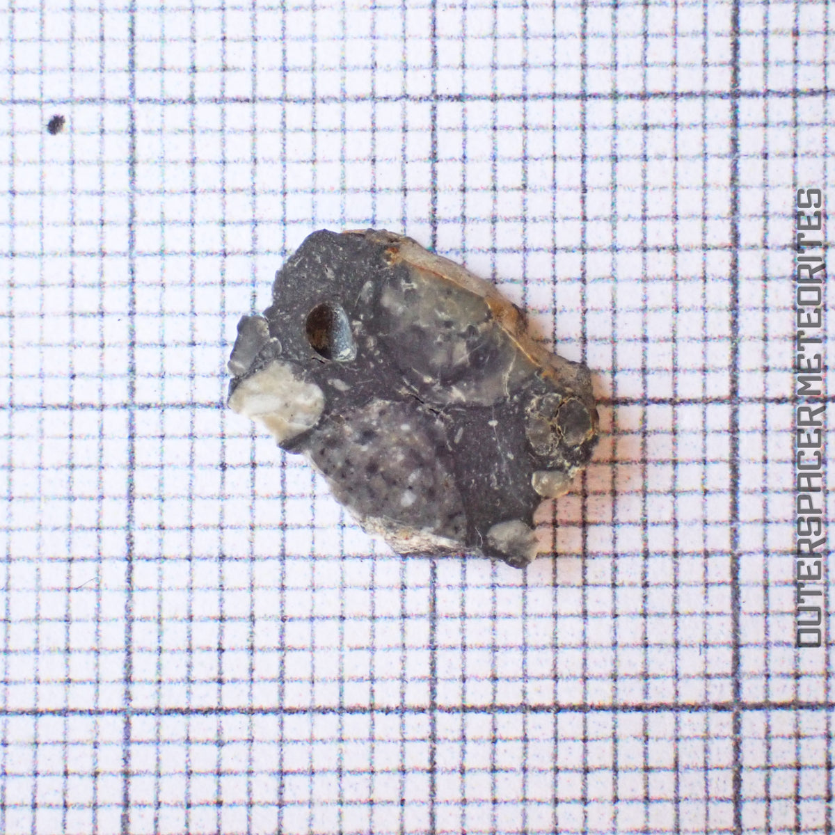 NWA 13859 - Lunar Feldspathic Breccia - Complete Slice - 0.414g - Northwest Africa