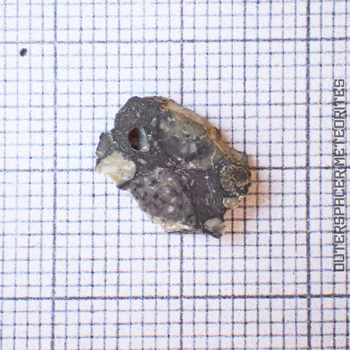 NWA 13859 - Lunar Feldspathic Breccia - Complete Slice - 0.414g - Northwest Africa
