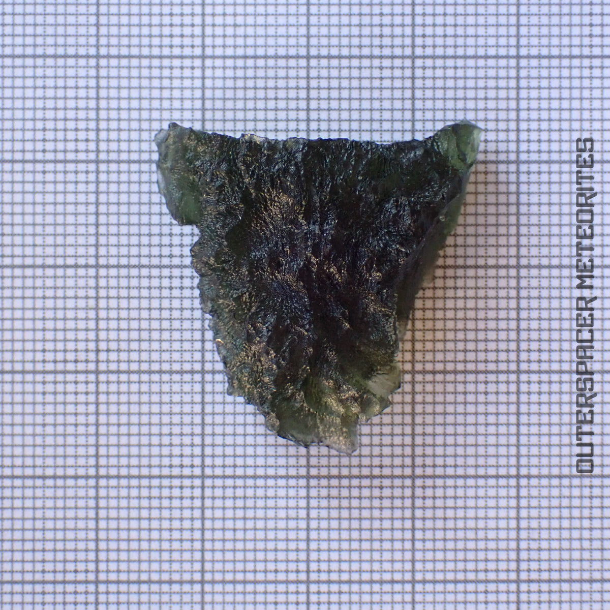 Moldavita - Tectita - Pieza individual completa - 9g - República Checa (Besednice sever)