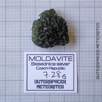 Moldavite - Tektite - Complete Individual - 7.28g - Czechia (Besednice sever)
