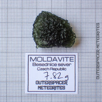 Moldavite - Tektite - Individu complet - 7.82g - Tchéquie (Besednice sever)