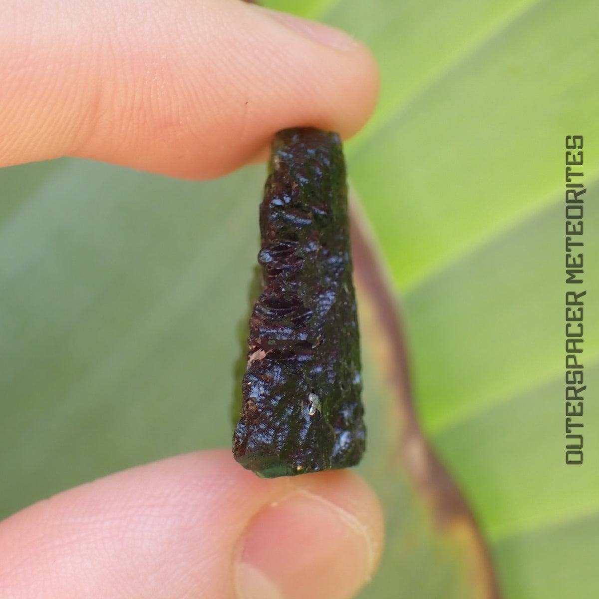 Moldavite - Tectite - Individu complet - 5.83g - République tchèque (Besednice sever)