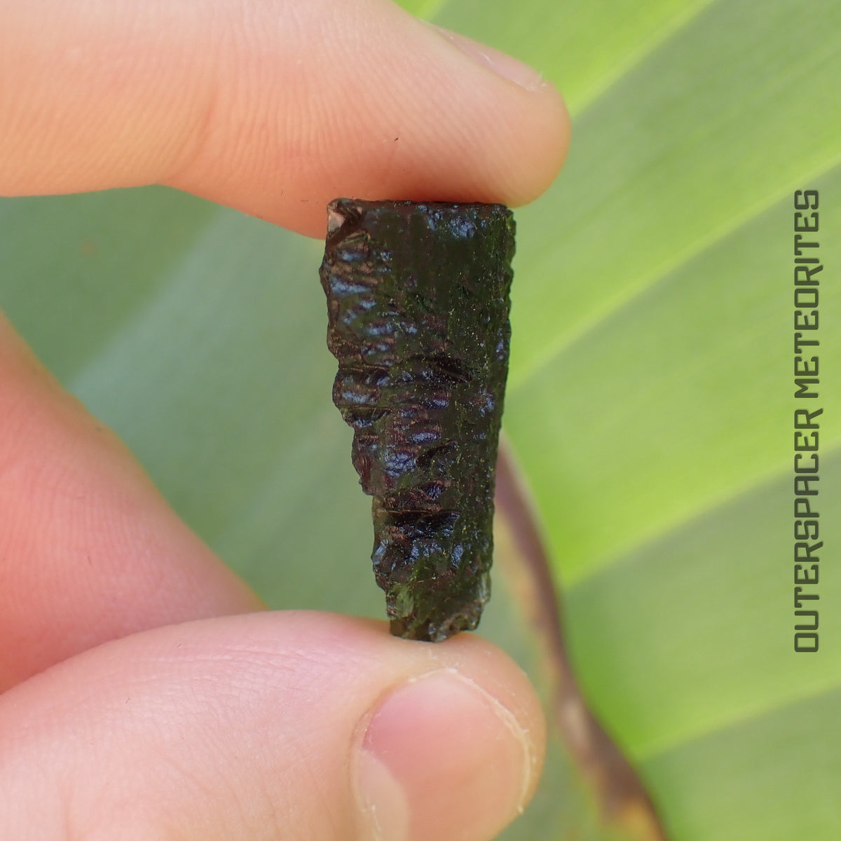 Moldavite - Tectite - Individu complet - 5.83g - République tchèque (Besednice sever)