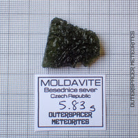 Moldavite - Tectite - Individu complet - 5.83g - République tchèque (Besednice sever)