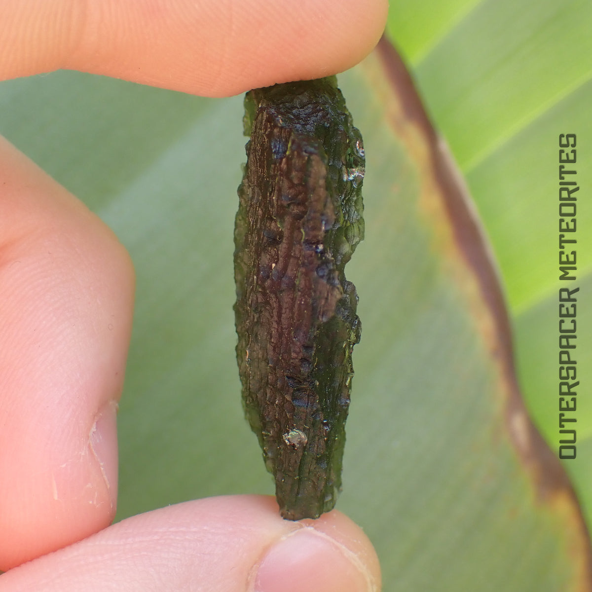 Moldavite - Tektite - Complete Individual - 6.42g - Czechia (Besednice sever)