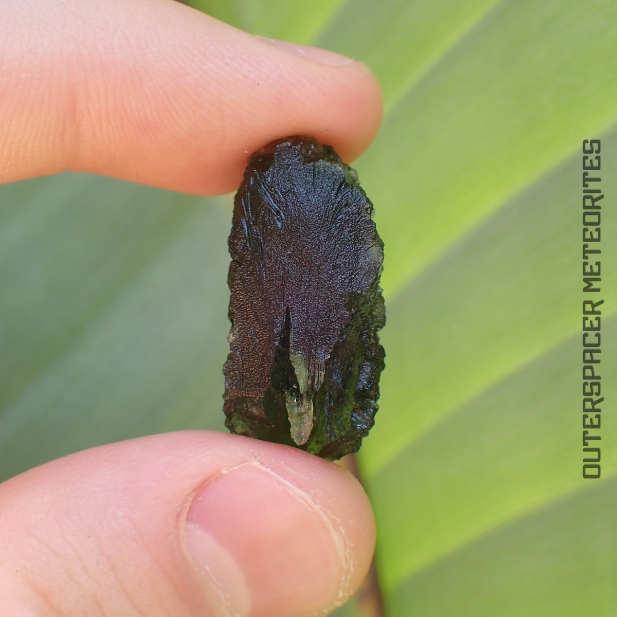 MOLDAVITE - TECTITE - Spécimen entier - 7,28g - République Tchèque (Besednice sever)