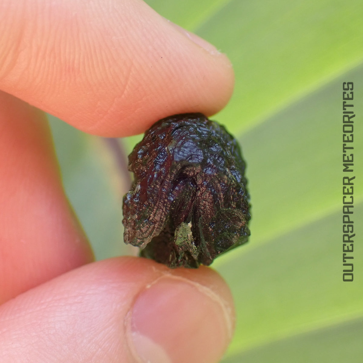 MOLDAVITE - TECTITE - Spécimen entier - 7,28g - République Tchèque (Besednice sever)