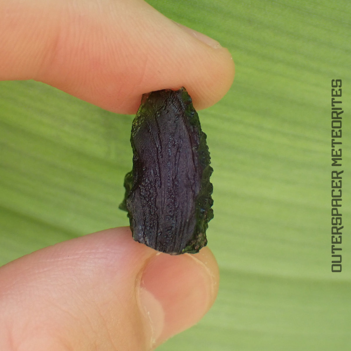 Moldavite - Tectite - Spécimen complet - 5,34g - Tchéquie (Besednice sever)