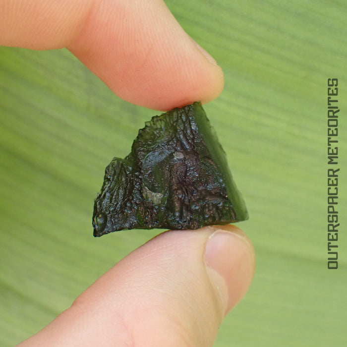Moldavite - Tektite - Complete Individual - 5.34g -Czechia (Besednice sever)