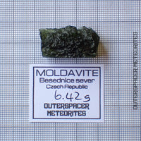 Moldavita - Tectita - Ejemplar completo - 6,42g - Chequia (Besednice sever)
