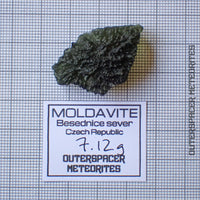 Moldavite - Tektite - Complete Individual - 7.12g - Czechia (Besednice sever)