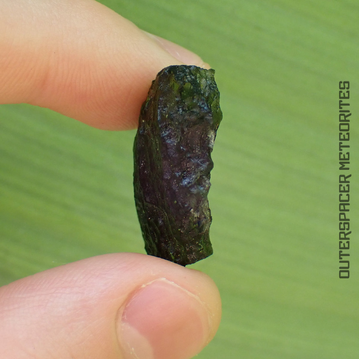 Moldavite - Tectite - Individu complet - 6,06g - Tchéquie (Besednice sever)